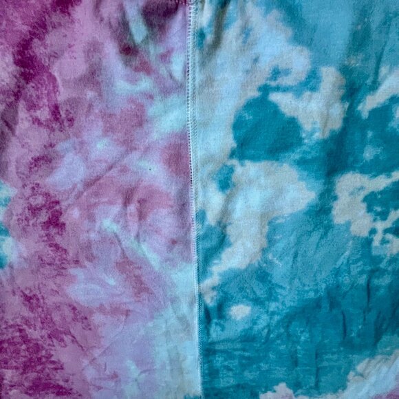 three bird nest On The Daily Oversized Slit Tee Dress Tie Die Soft Cozy Vacation - Picture 5 of 7